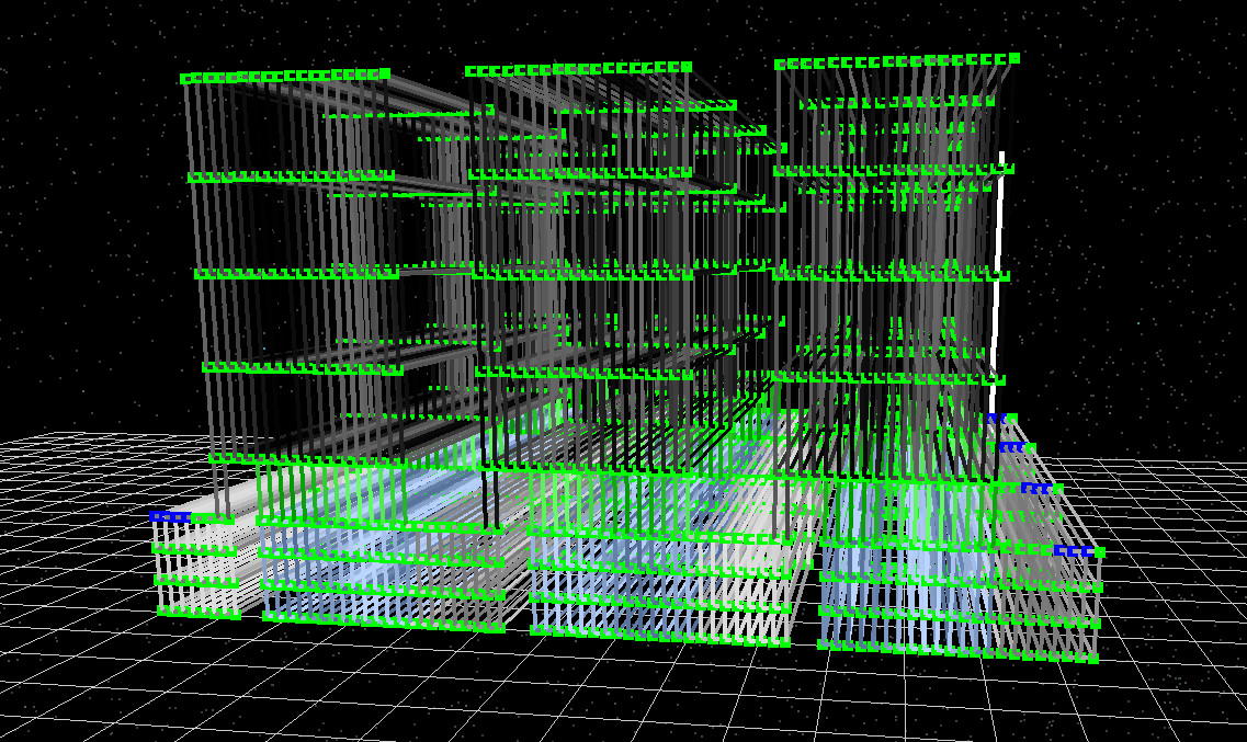 Circuit mesh representing multiple photovoltaic cells connected together