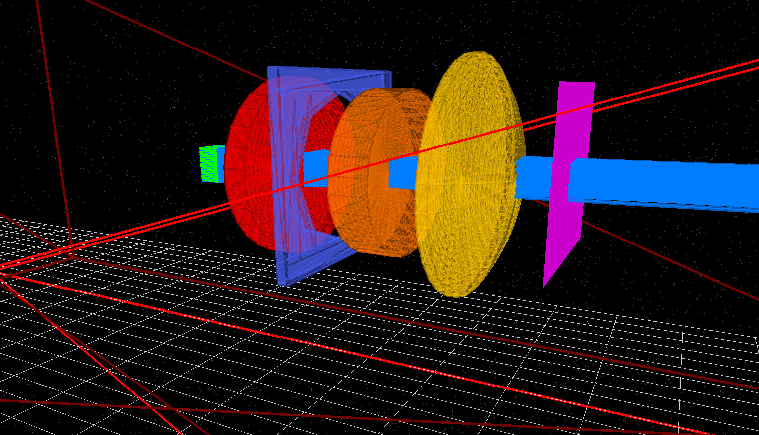 轴上，全开：光束穿过光阑而不被截断。