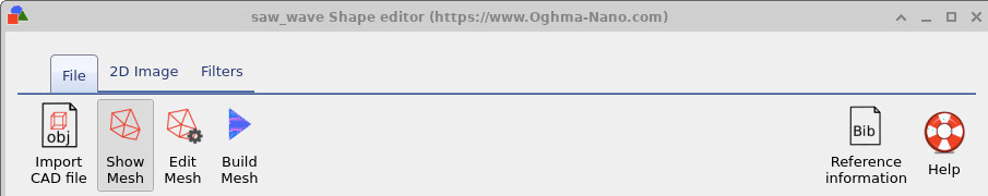 形状编辑器中的导入 CAD 文件按钮。