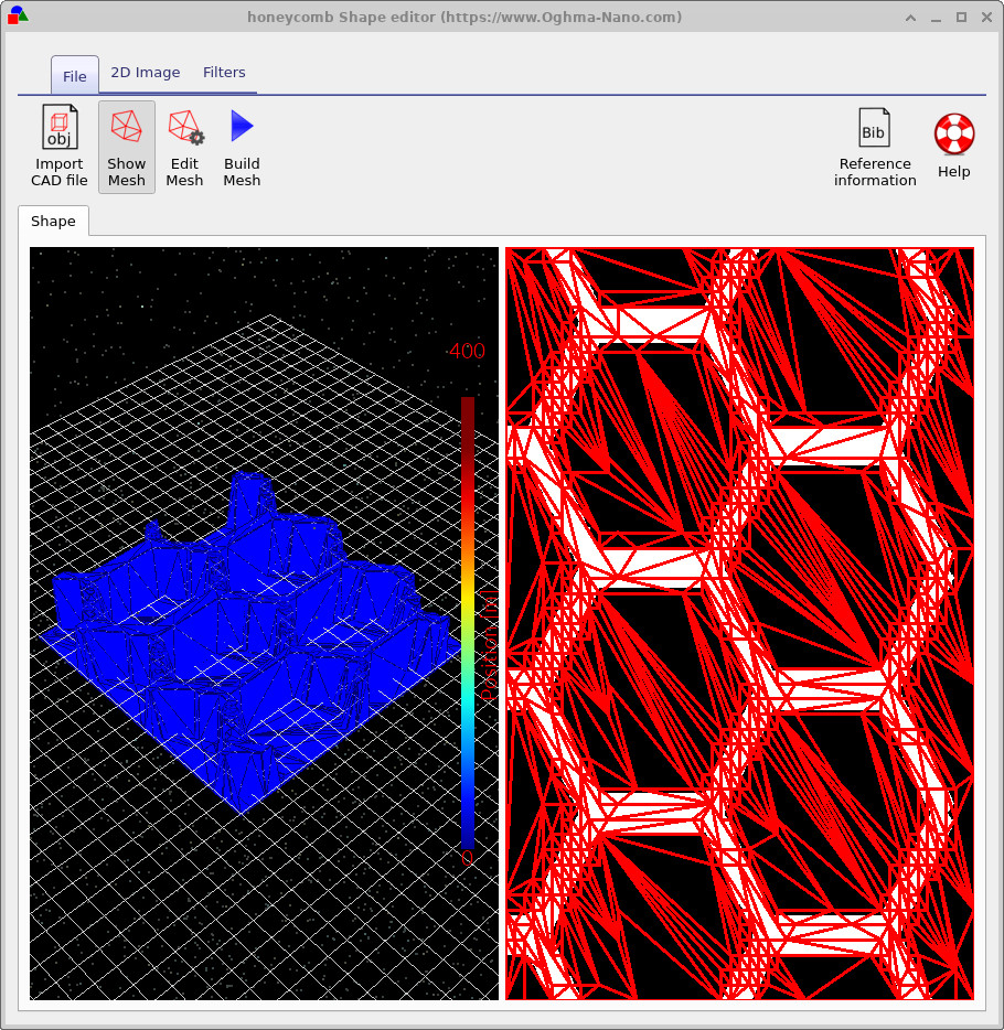 从 2D PNG 图像生成的形状示例。