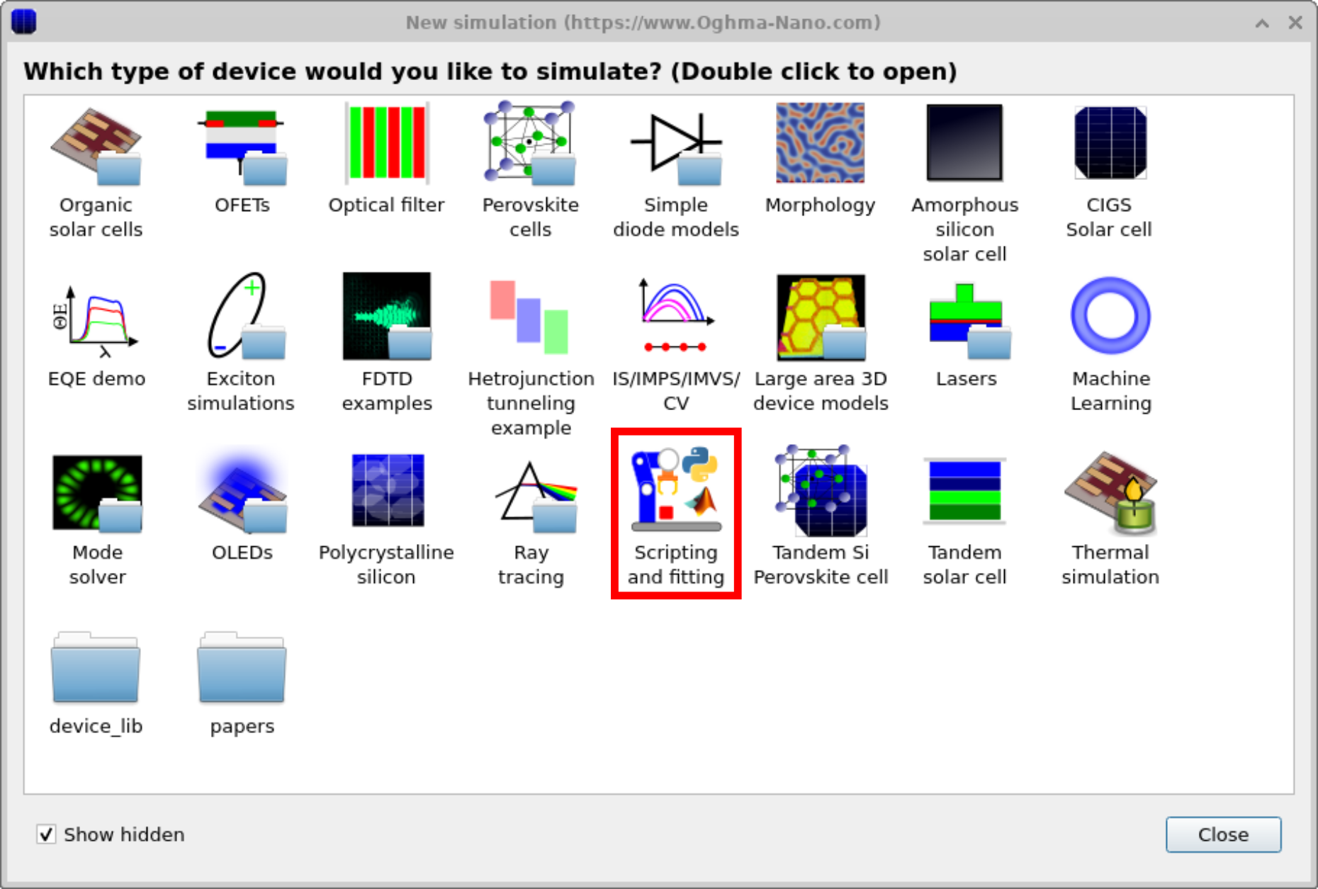 a) The example fitting simulation can be found in the Scripting and fitting folder b) The fitting example is called Fitting and parameter extraction example.