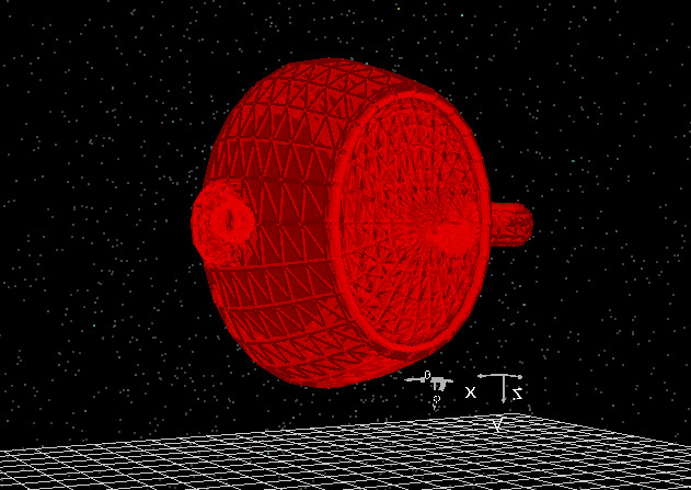 在 3D 场景中渲染的导入 CAD 茶壶网格。