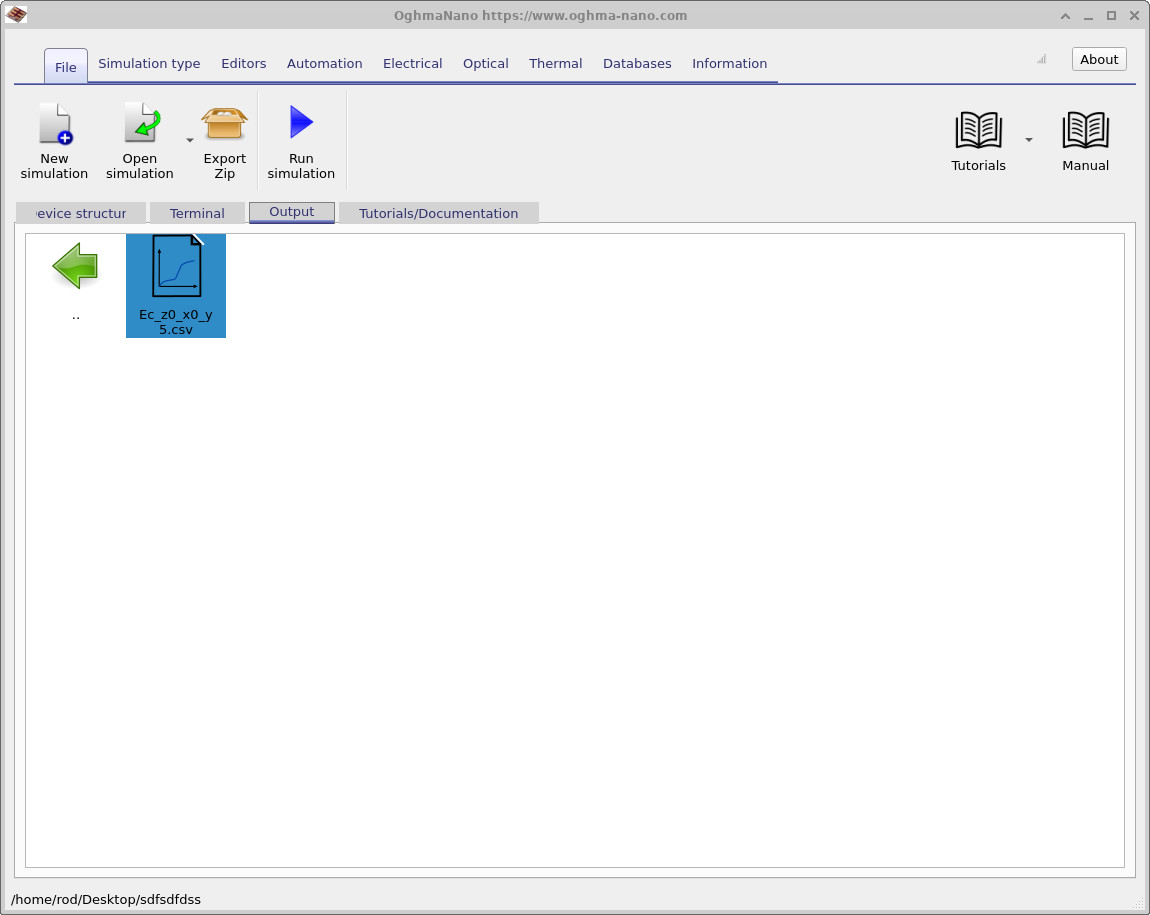 Files generated inside the probes directory.