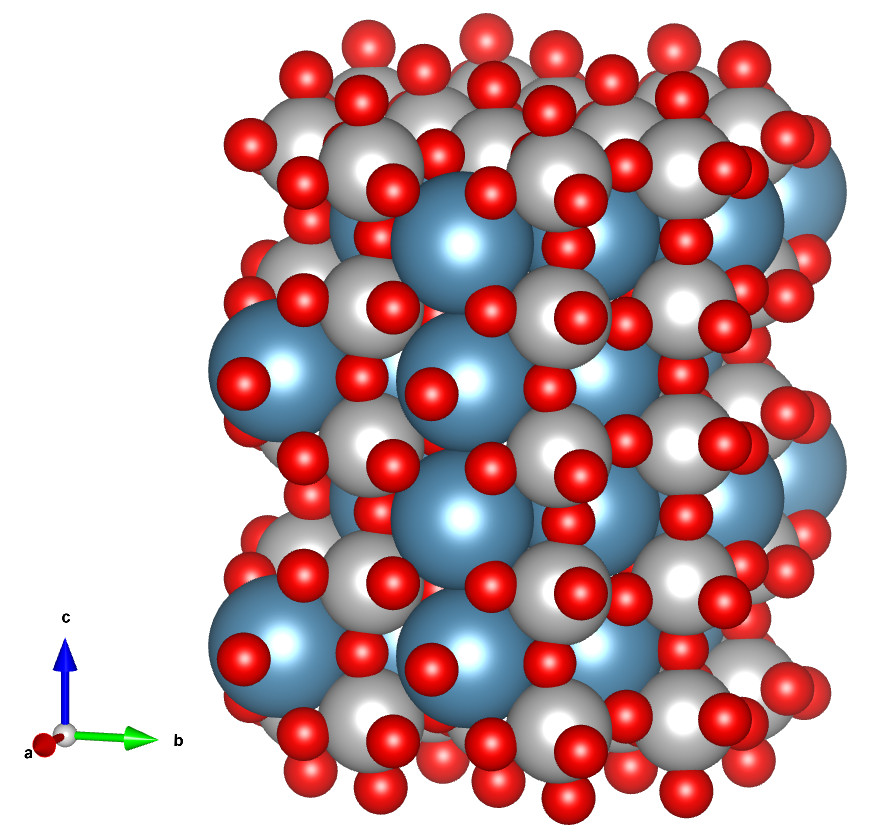 Crystal structure of a perovskite semiconductor