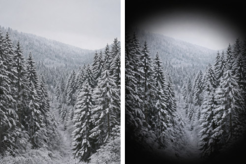 Example of optical vignetting: brightness falls off toward the edges of the image.