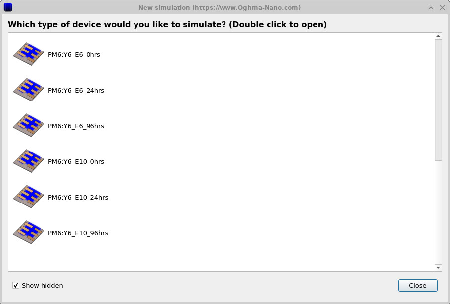 List of IMPS/IMVS/IS example templates.