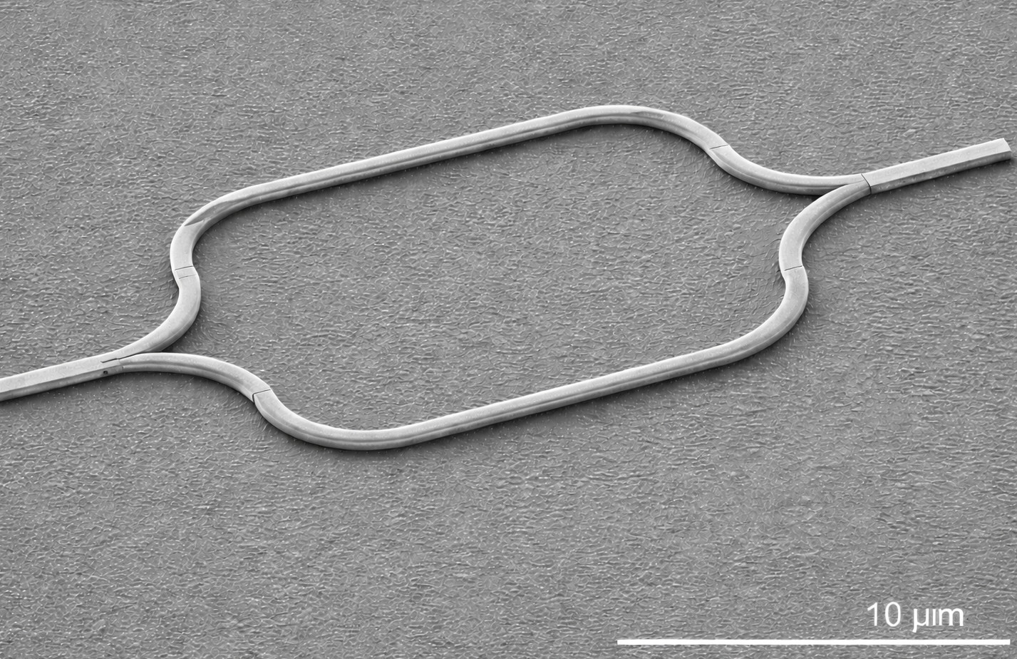 OghmaNano 3D view of the Silicon Mach–Zehnder modulator example.