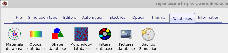 Optical ribbon showing transfer matrix controls.